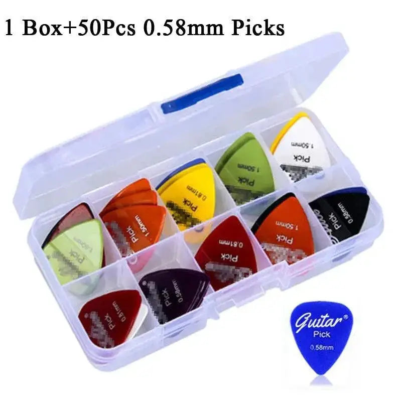 Electric Guitar Pick Set With Diverse Thickness Options