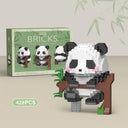 Cute Panda Mini Building Block Set Fun Educational Toy