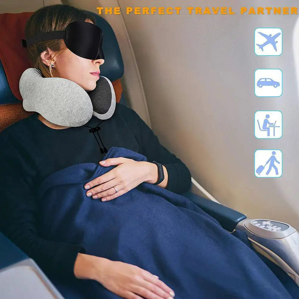 Ultimate Neck Support Travel Pillow With Orthopedic Foam