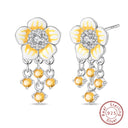 Sterling Silver Double Circle Earrings