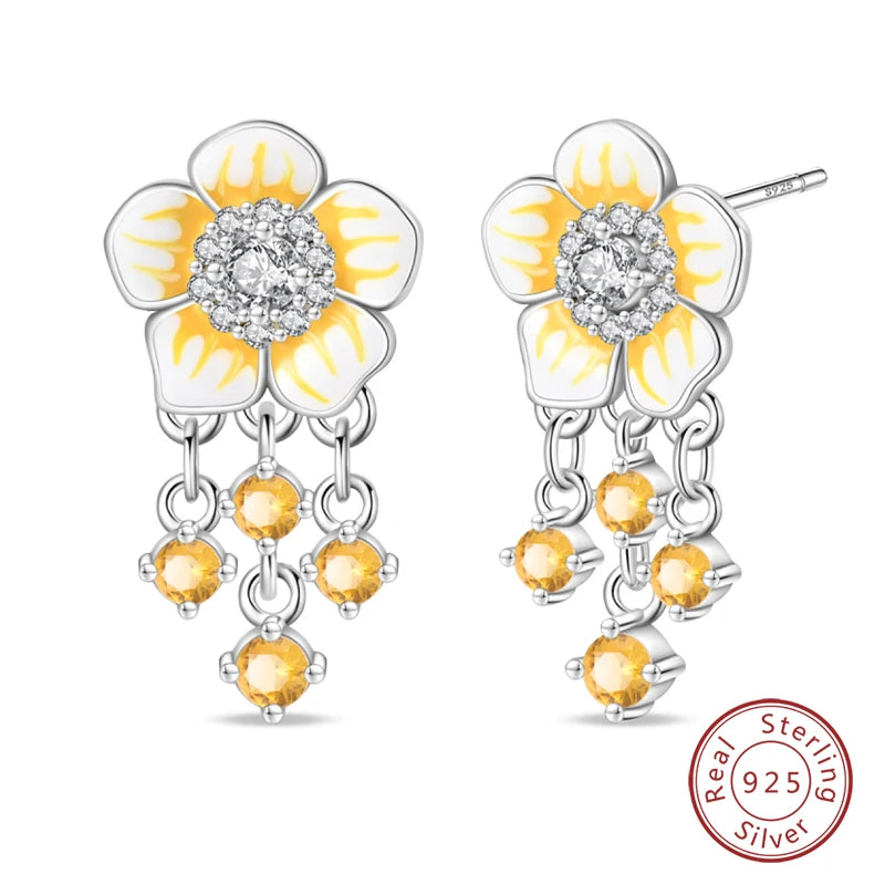 Sterling Silver Double Circle Earrings