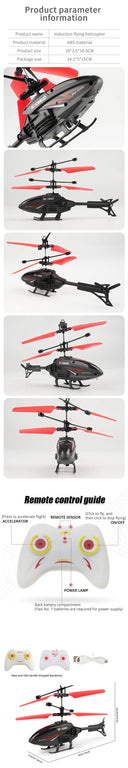 2 Channel Gesture Control Helicopter RC Remote Induction Aircraft