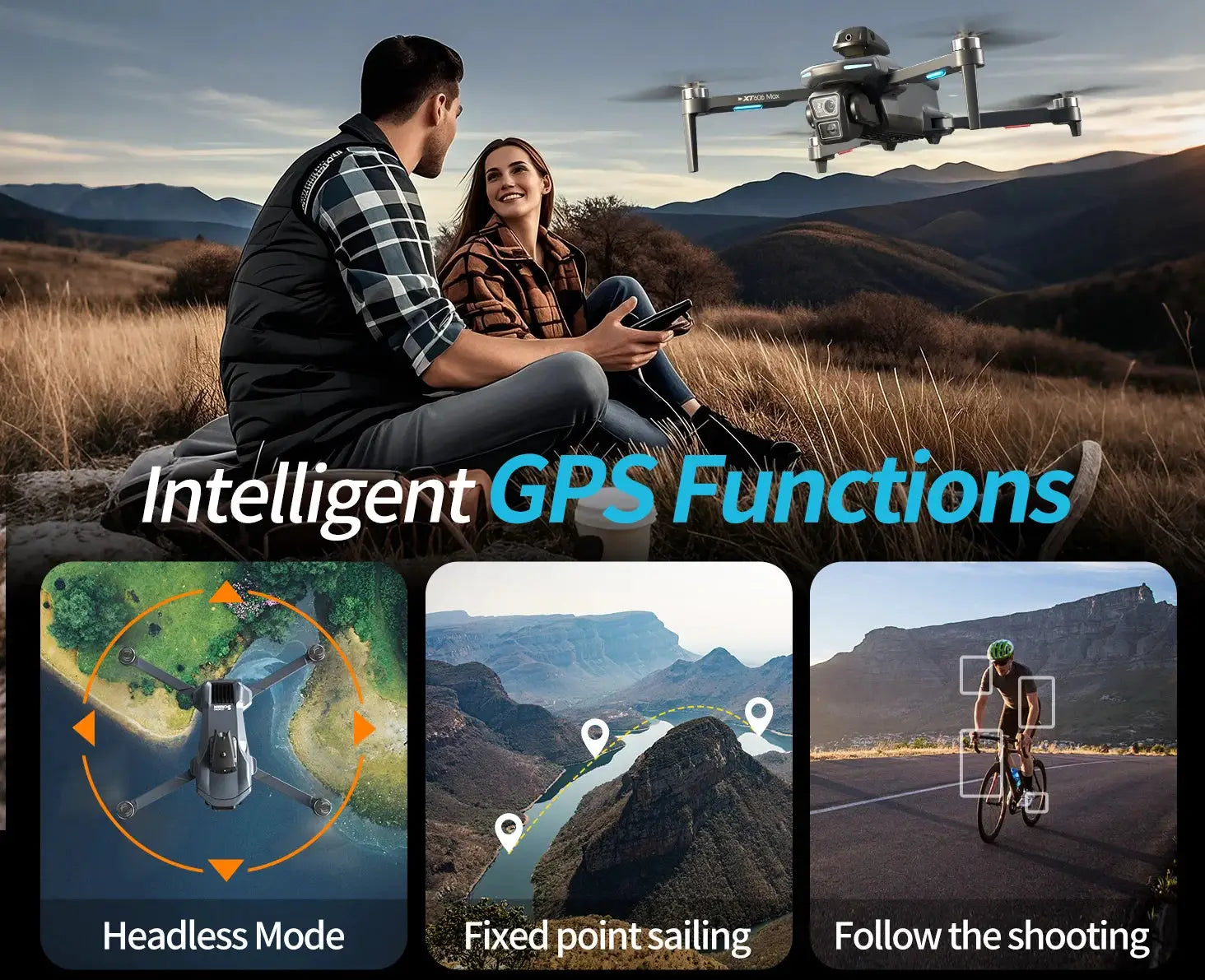 Xiaomi Mijia XT606 GPS Drone 4K Dual Camera Gimbal 360 Obstacle Avoidance