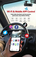 4K Dash Cam for Cars with 24/7 Parking