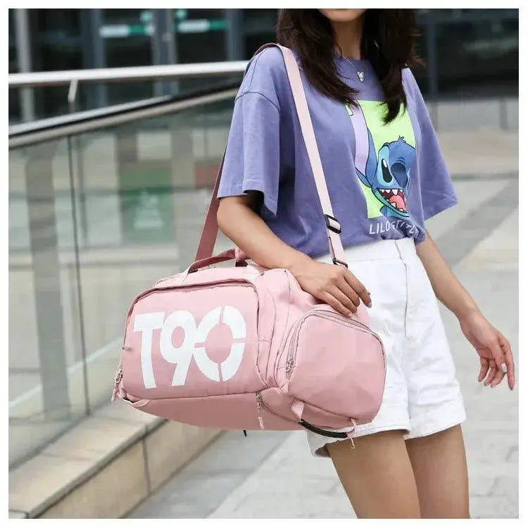 T90 Fitness Wet And Dry Travel Bag For Women Sports Training