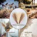 Lifelike Fluffy Pampas Grass Boho Decor for Home Wedding