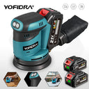 Yofidra 125mm Cordless Orbital Sander - 3 Speeds