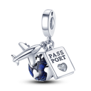 Silver Plated Charm Graduation Books