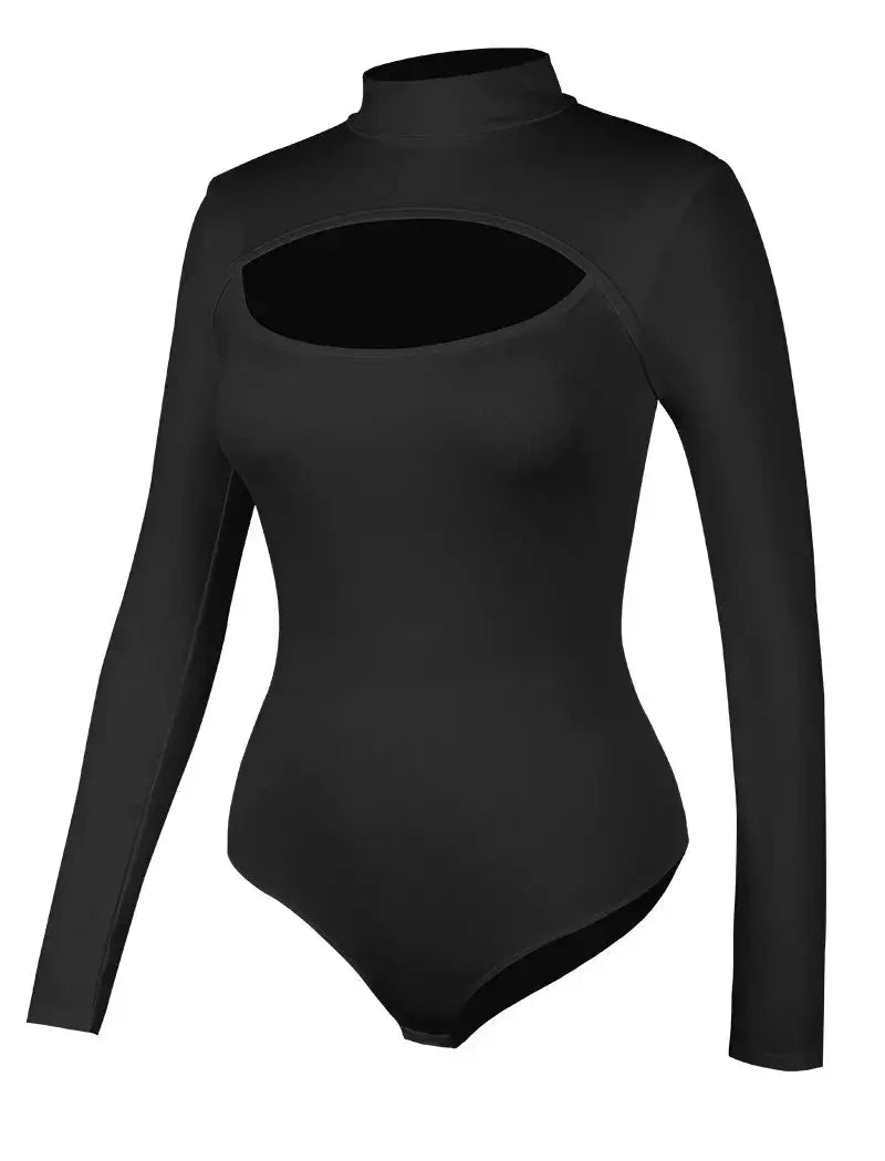 High Collar Tummy Control Corset Bodysuit Slimming Shapewear