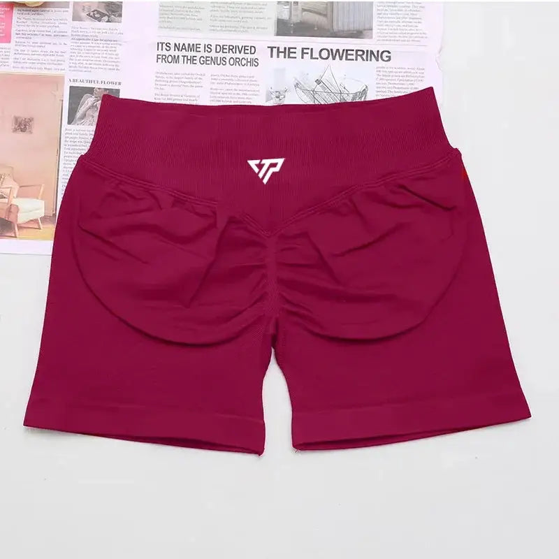 Keep That Pump Yoga Shorts Seamless Recoil Scrunch — product view 16