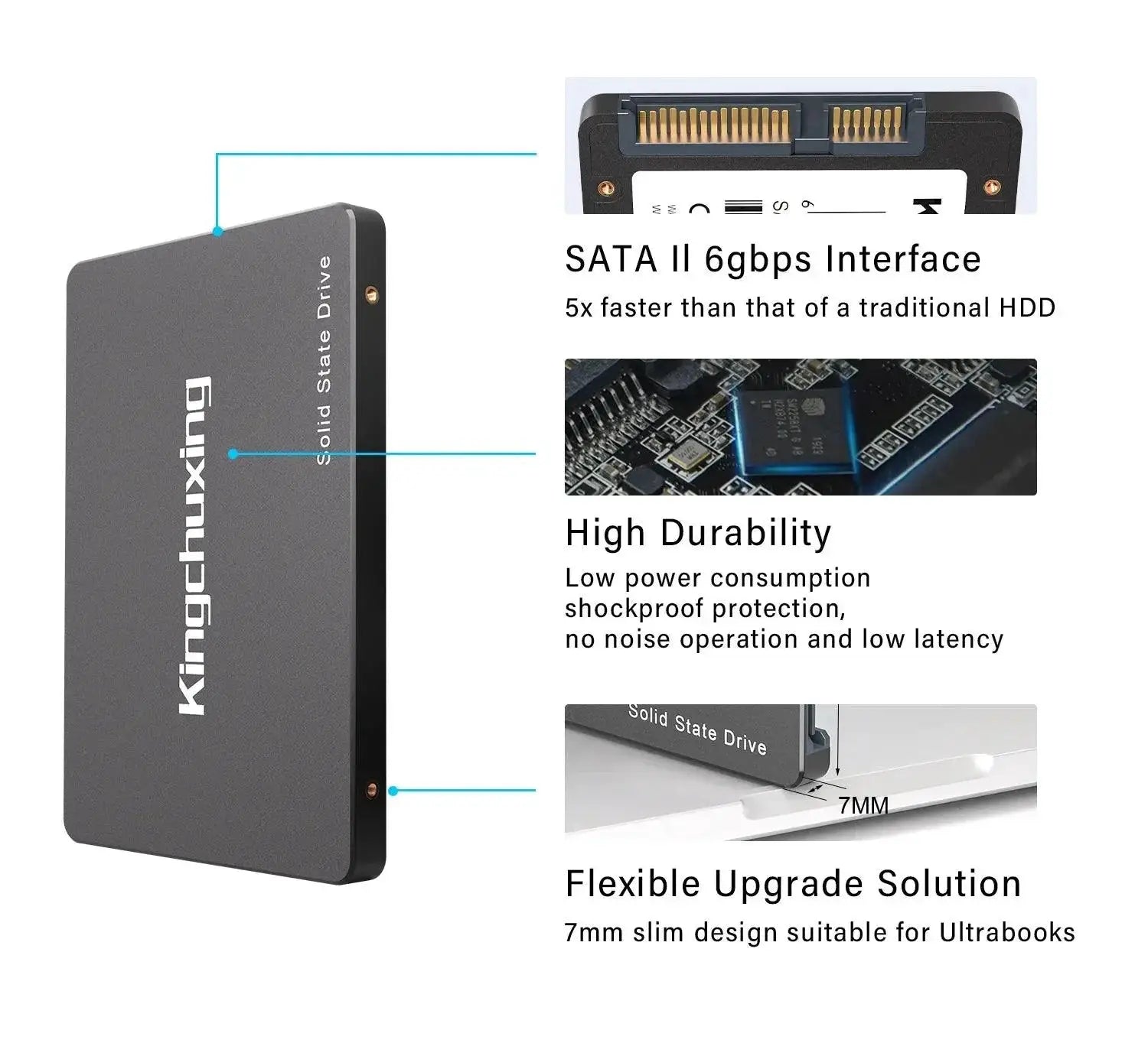 Kingchuxing SSD Fast Storage Upgrade High Speed Performance