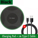 15W Wireless Charger Pad Stand for iPhone and Samsung