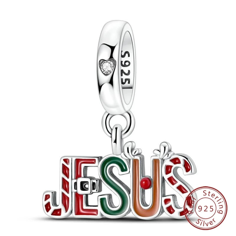 Sterling Silver Christmas Charm Santa