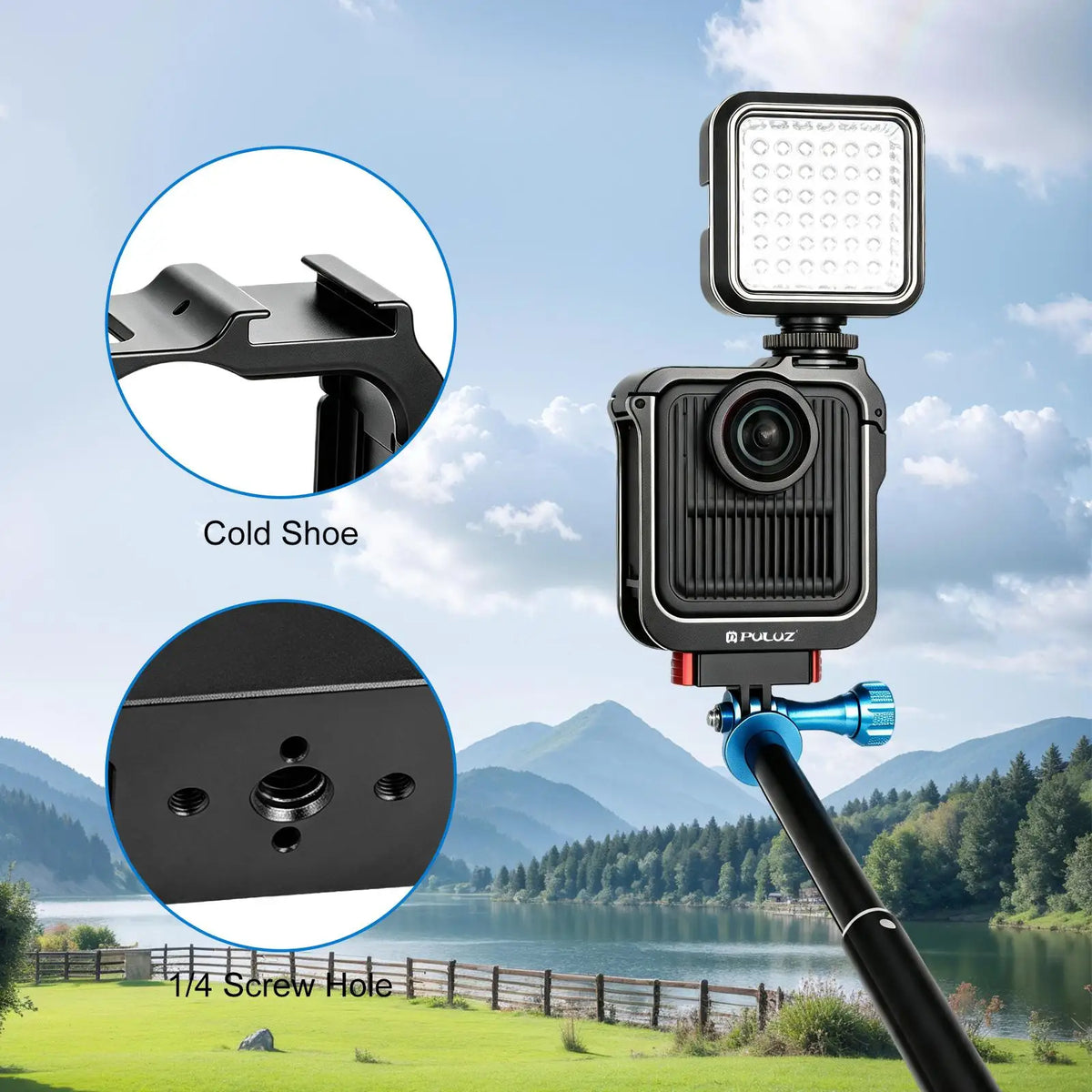 Puluz Gopro Metal Camera Cage
