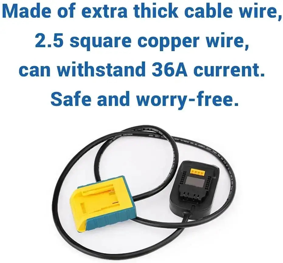 18V Battery Extension Cord For Makita Bosch Milwaukee DeWalt