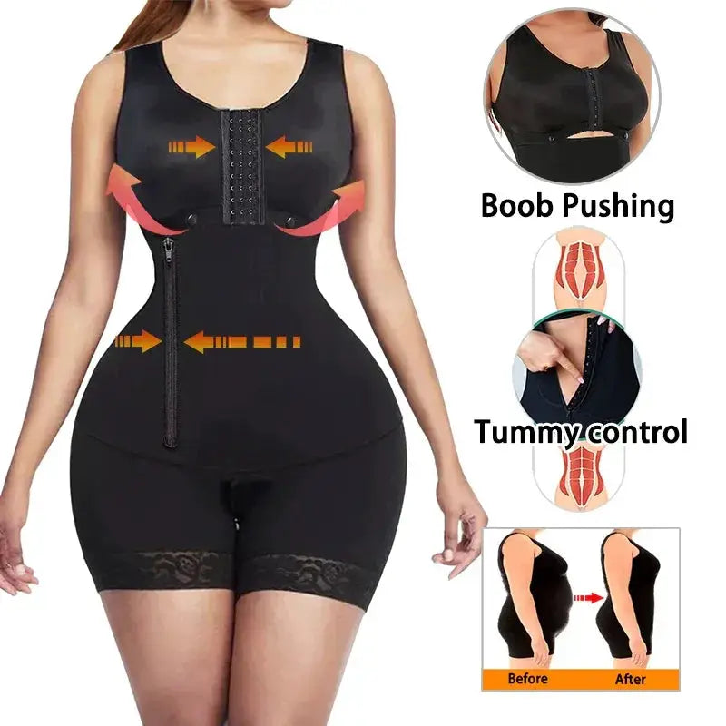 Colombian Faja Bodysuit Postpartum Shapewear Slimming