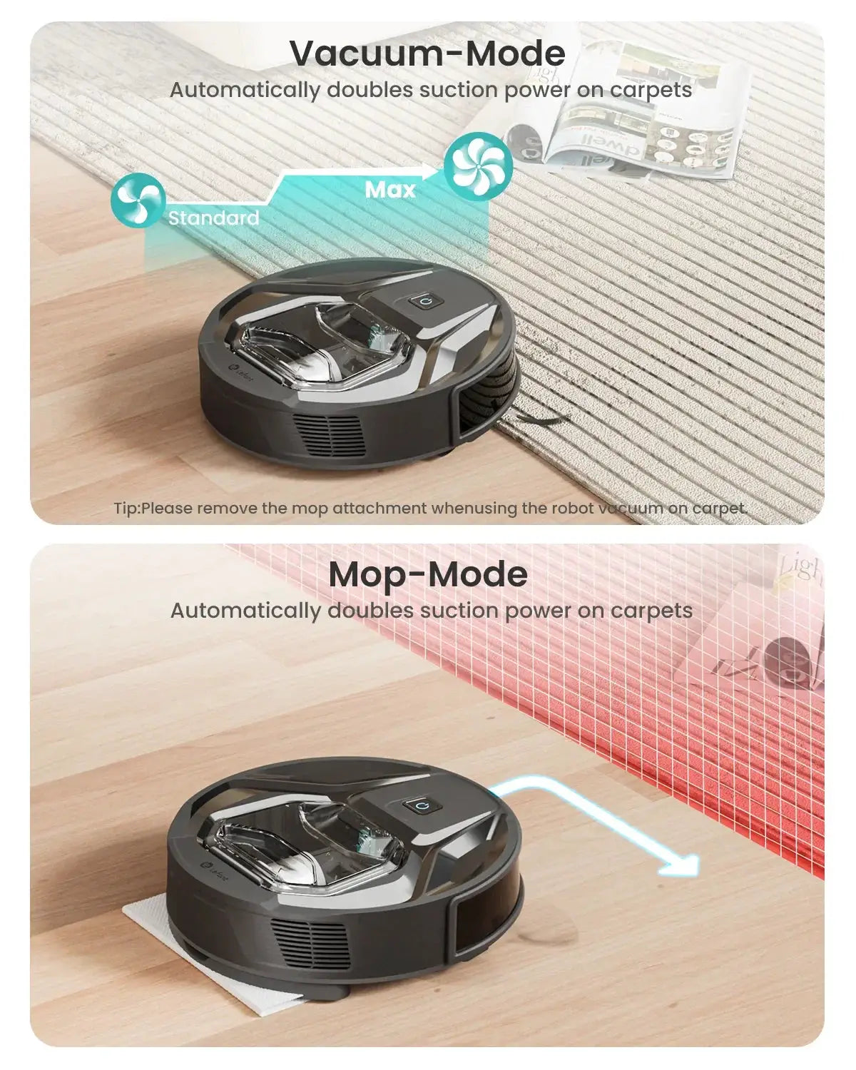 Lefant M320 6000Pa Powerful Suction Robot Vacuum Cleaner - OurLum.com