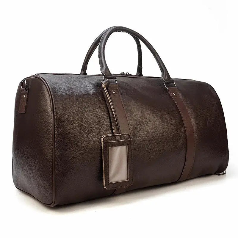 Natural Cowskin Travel Bag Waterproof Leather 55cm - OurLum.com