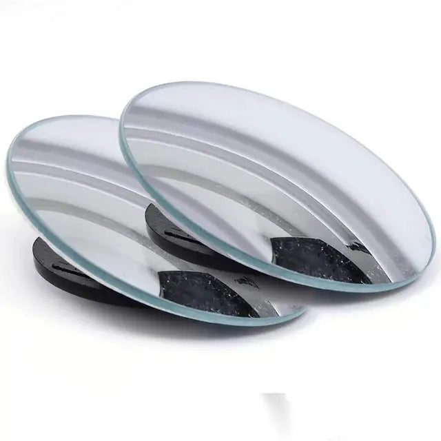 2Pcs 360 Degree Adjustable Blind Spot Mirror Car Auxiliary Rearview Convex Mirror Round Frame Wide Angle Mirrors for Car Reverse
