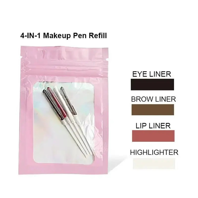 4 In 1 Eyebrow Pencil Lip Liner Highlighter Pen For Everyday
