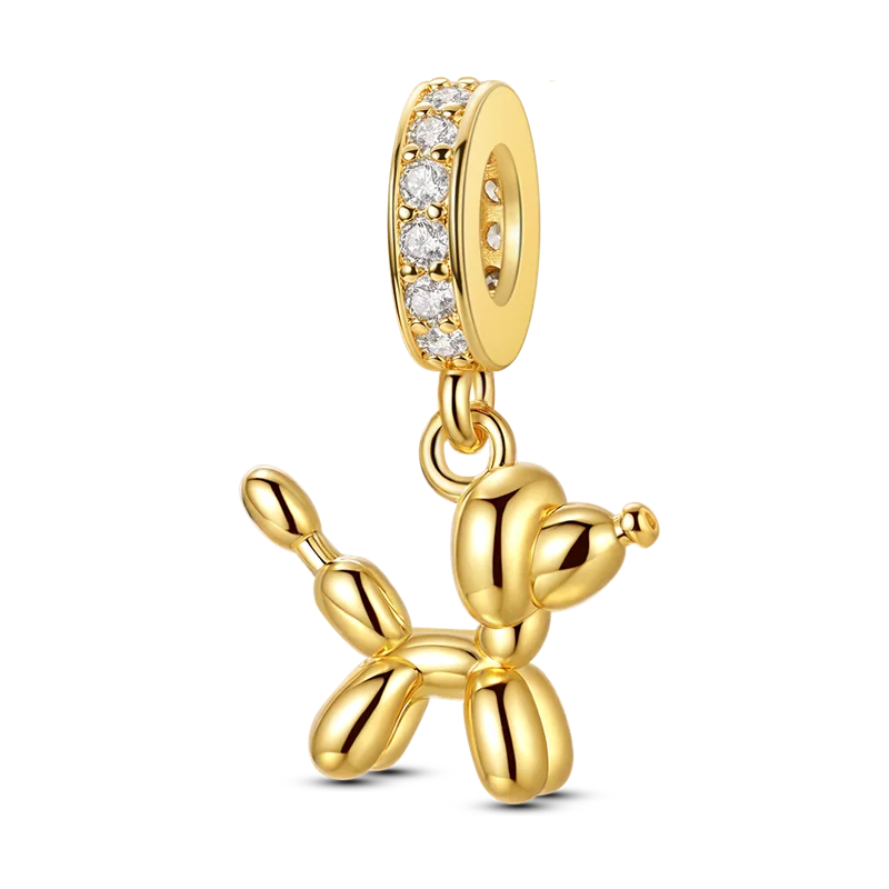 Gold Series Charm Bead Sterling
