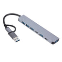 8-In-2 USB Hub 3.0 USB-C Docking Station High Speed Adapter