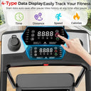 Compact Foldable Treadmill 3 In 1 Home Walking Pad Incline Bar