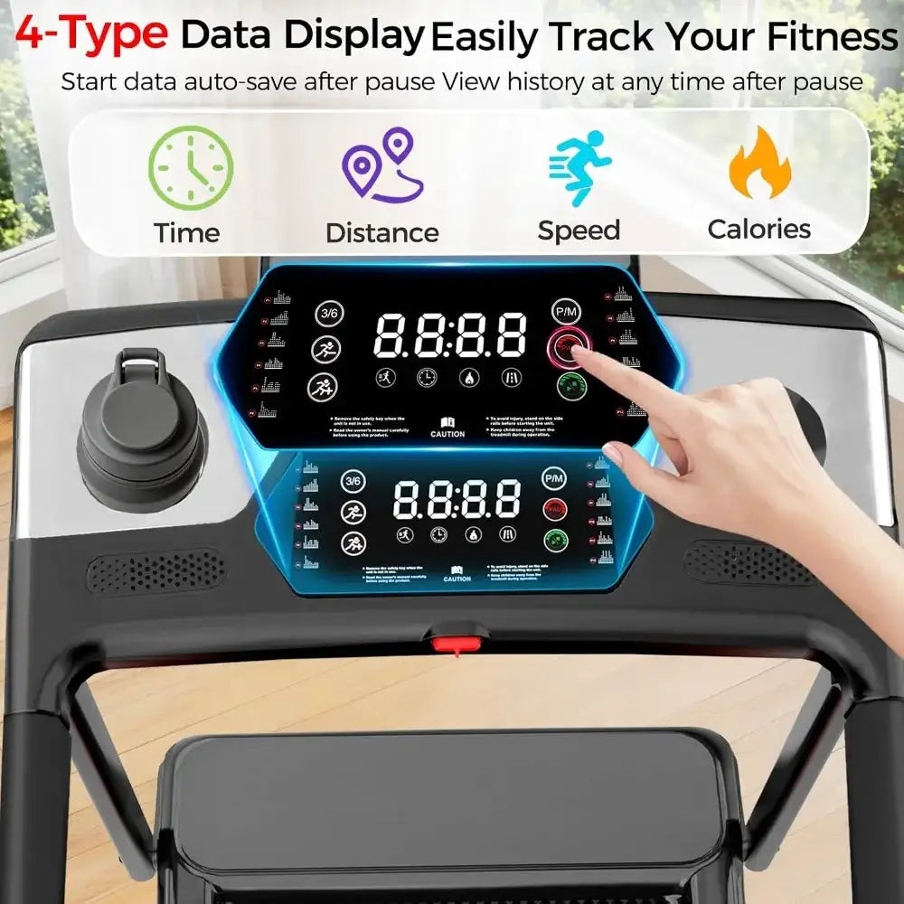 Foldable Treadmill For Home, 3-In-1 Walking Pad With Incline Handle Bar, 300Lbs Capacity, 3.0Hp Quiet Brushless, Small Treadmills For Small Spaces