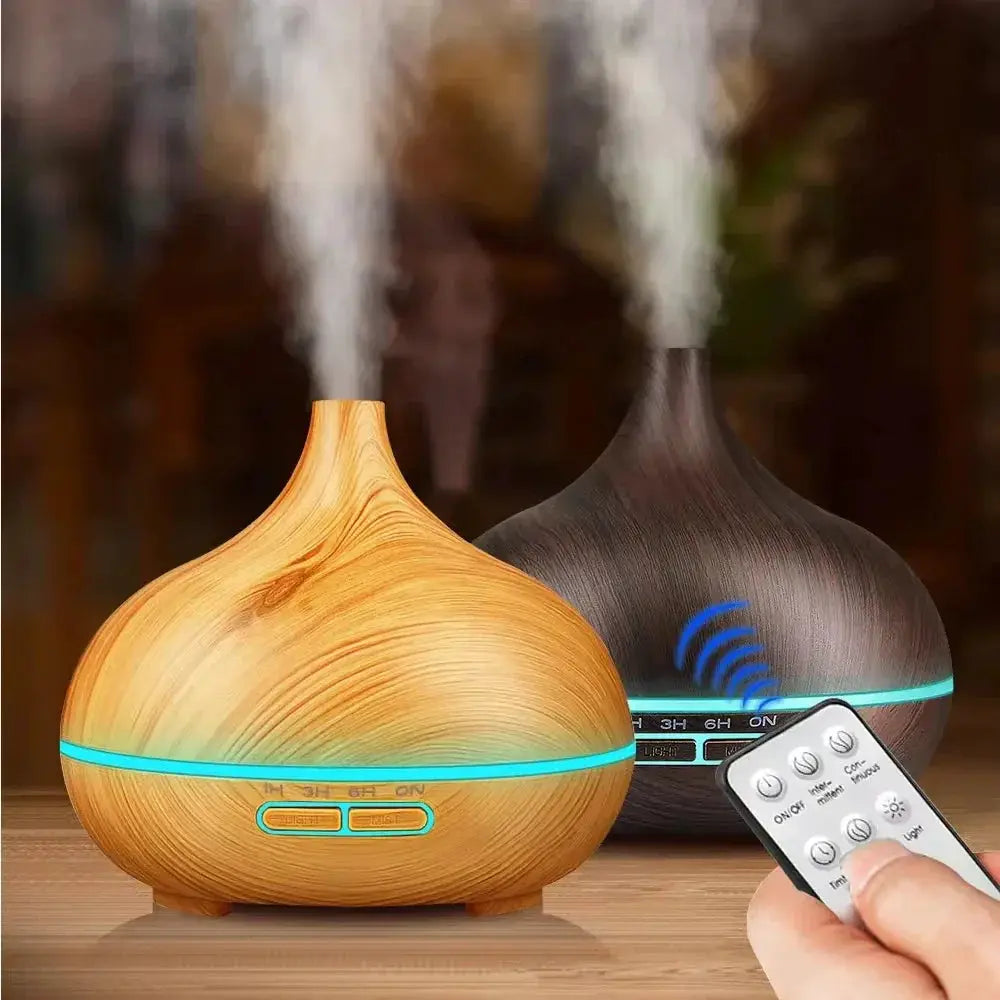 500ml Ultrasonic Aromatherapy Diffuser With Wood Grain