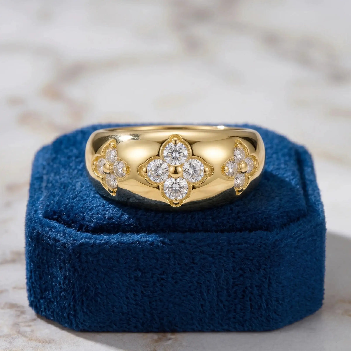 Moissanite Silver Engagement Ring — product image 2