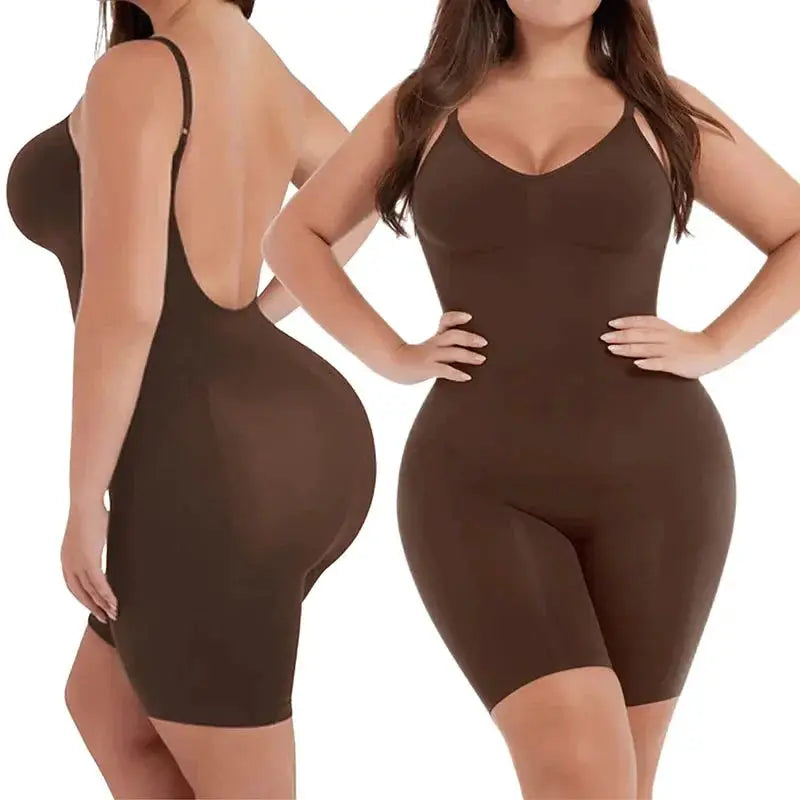 Seamless Full Coverage Bodysuit Shapewear Thigh Slimming