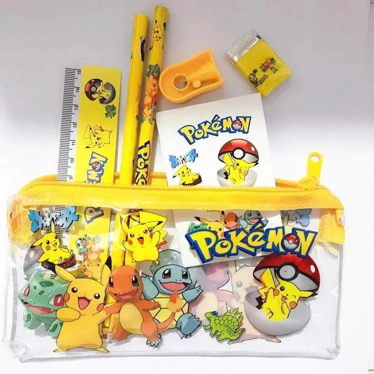 Pikachu Stationery Set Cute Anime School Supplies Gift