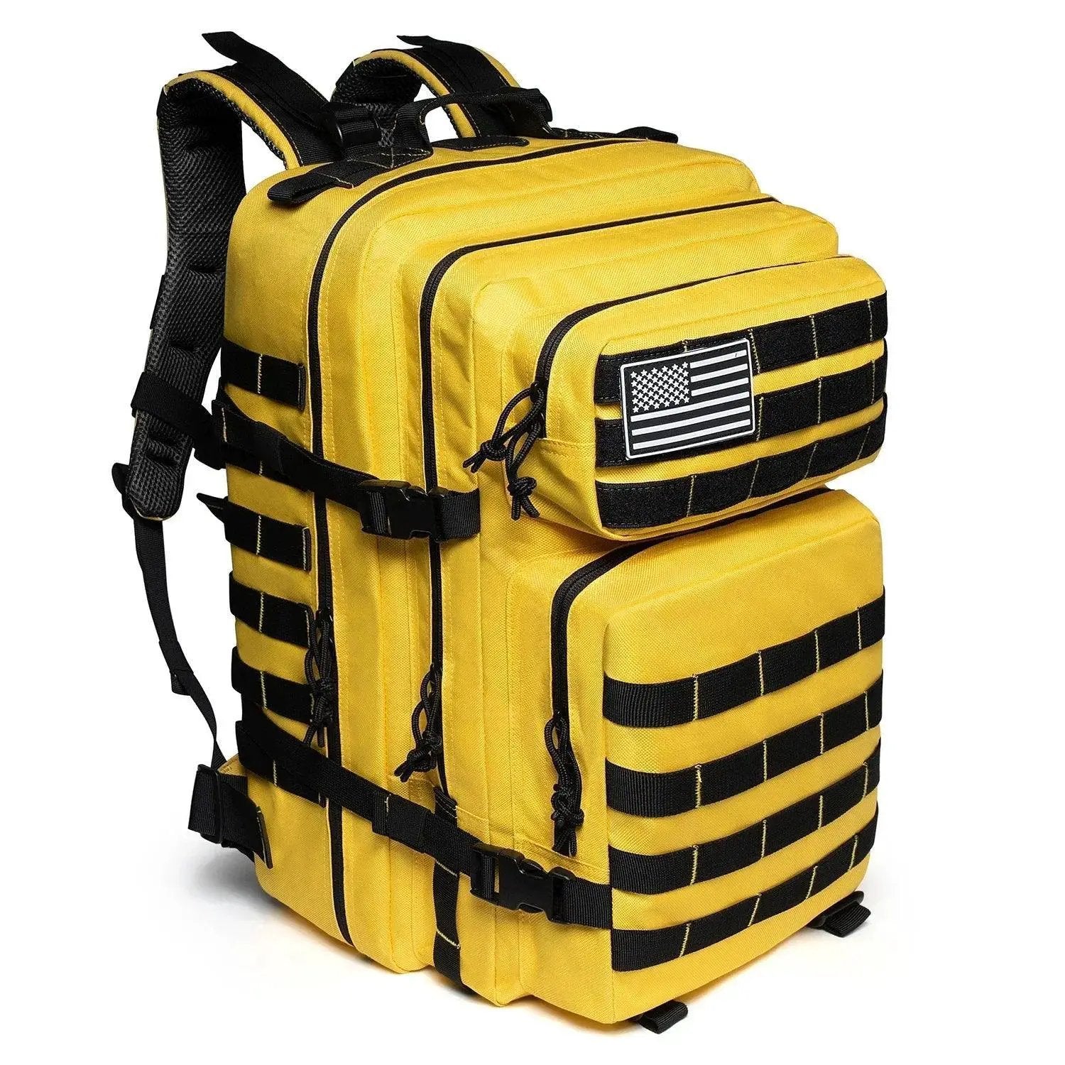 QTQY 45L Tactical Backpack MOLLE Heavy Duty Rucksack