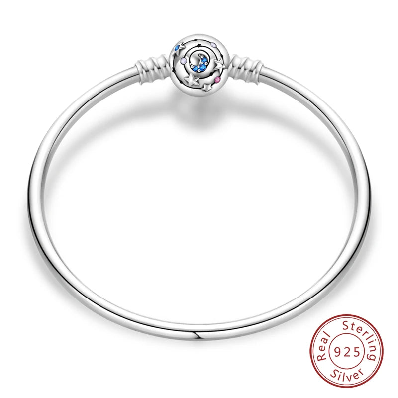 Cm Silver Bracelet Star Moon