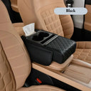 Car Armrest Pad - Raised Comfort And Cup Storage.
