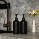 Matte Black Soap Dispenser Set: Elevate Your Space Style