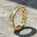 Stunning Emerald Cut Moissanite Ring
