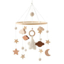 Wooden Bird Bed Bell Mobile: Charming Toy Holder Rattles
