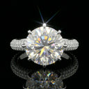 Moissanite Ring in Sterling Silver Couple