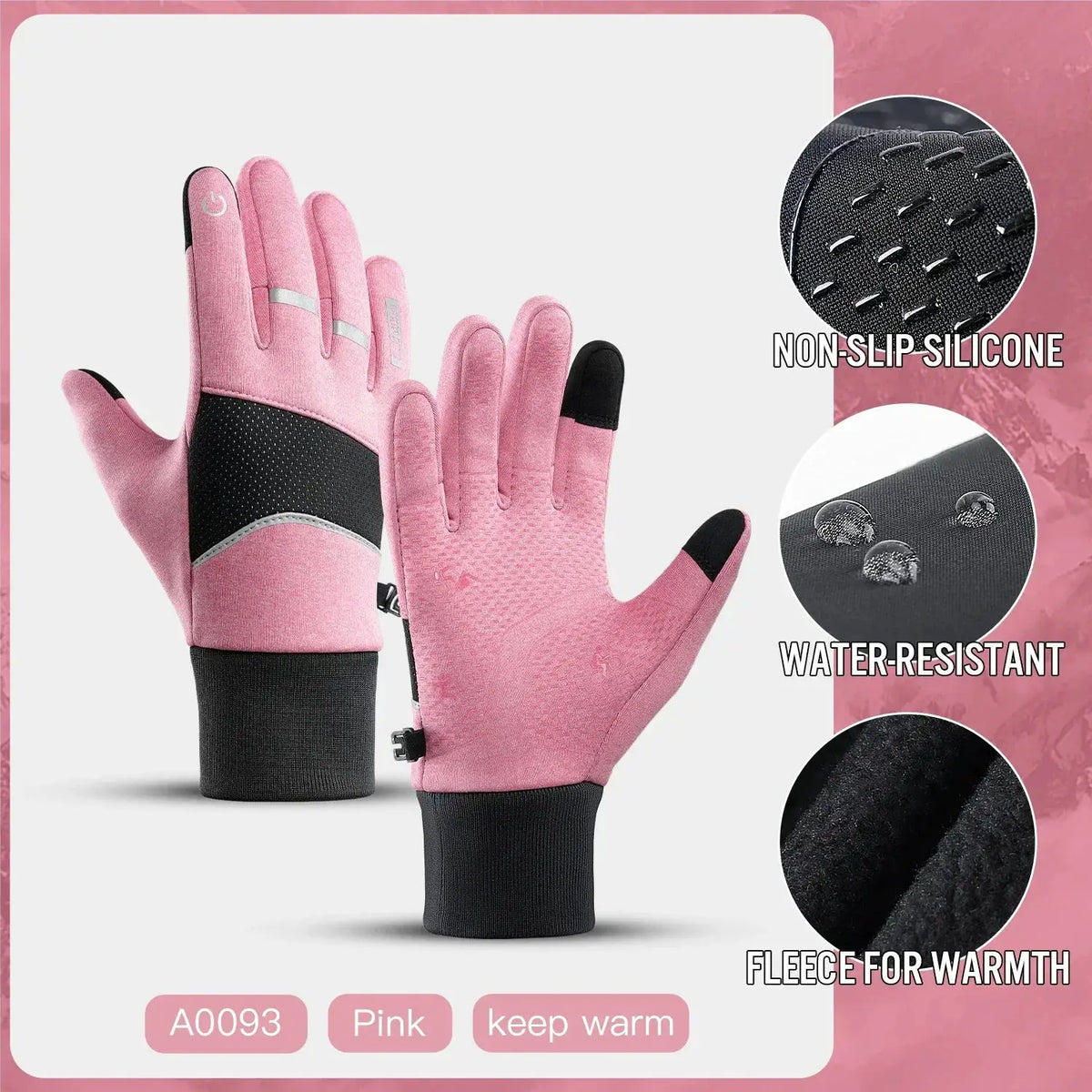 Warm Cycling Gloves for Winter Rides Edition AA — product view 8