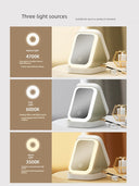 Carrying Foldable Storage Box Integrated Dormitory Mirror