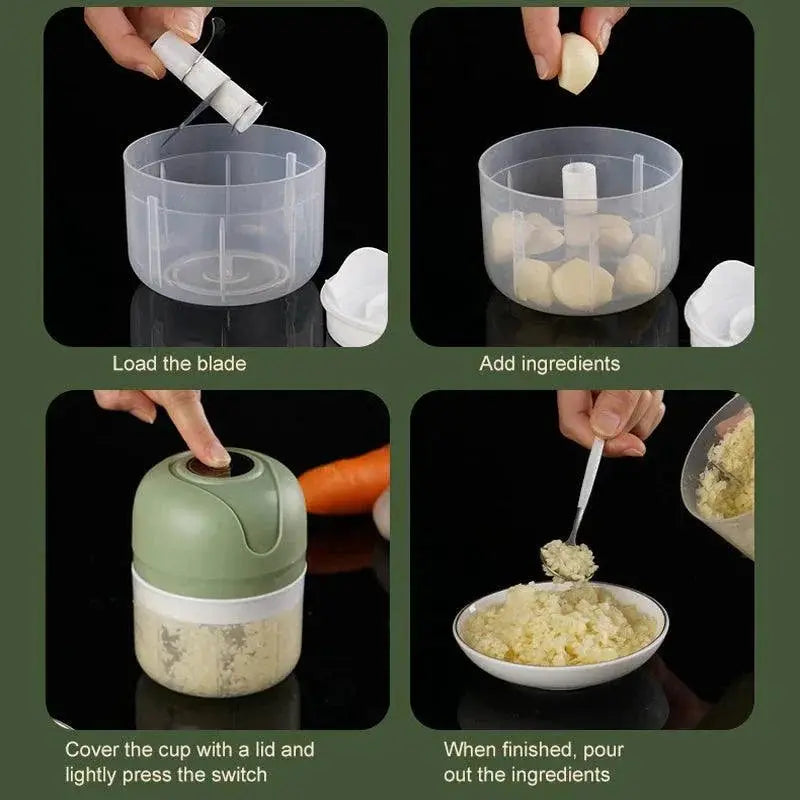 Mini Electric Garlic Chopper USB Powered Meat Grinder