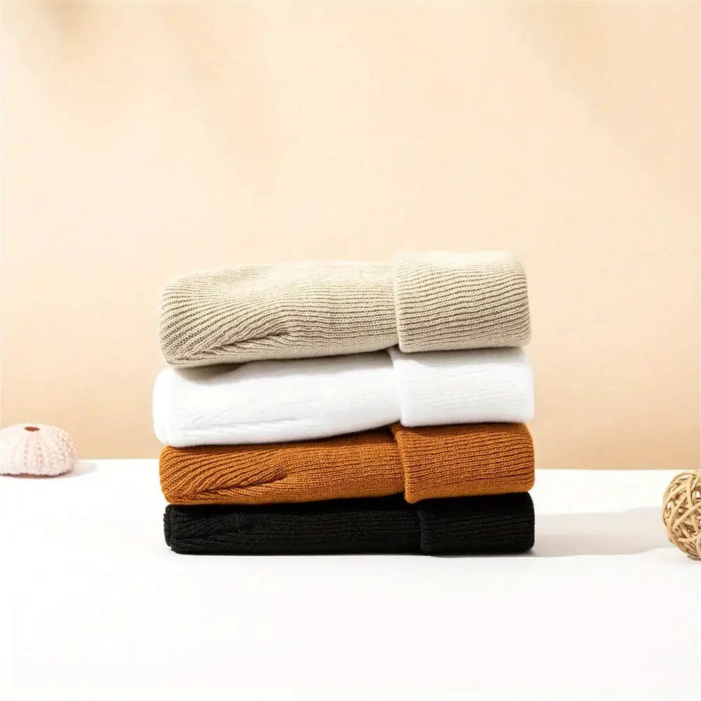 4pcs Baby Hat Knit Cuffed Beanie for Boys and Girls Winter Warm Knitted Beanie Hats for Skiing Outdoor
