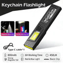 Mini Flashlight - Portable USB C LED Rechargeable