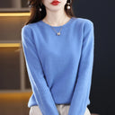 Crew Neck Wool Knit Sweater