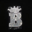 Iced Out Crown Initial Letter
