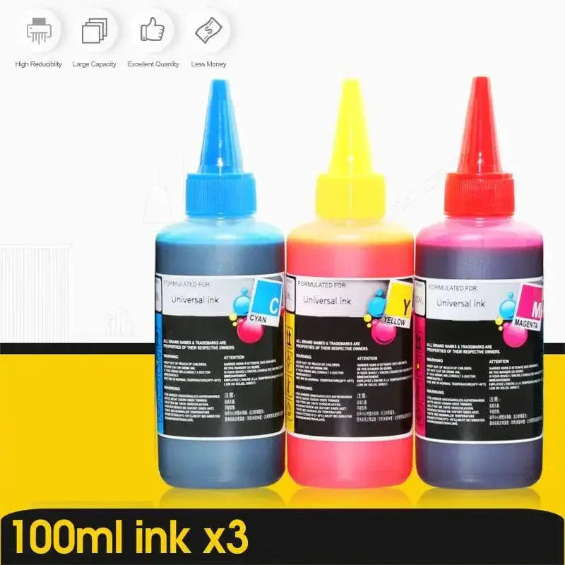 ALIZEO Printer High Capacity CISS Refillable Dye Ink Bundle