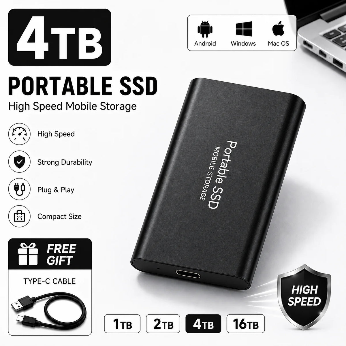 USB Laptop Portable SSD