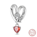 Red Series Charm Beads Sterling