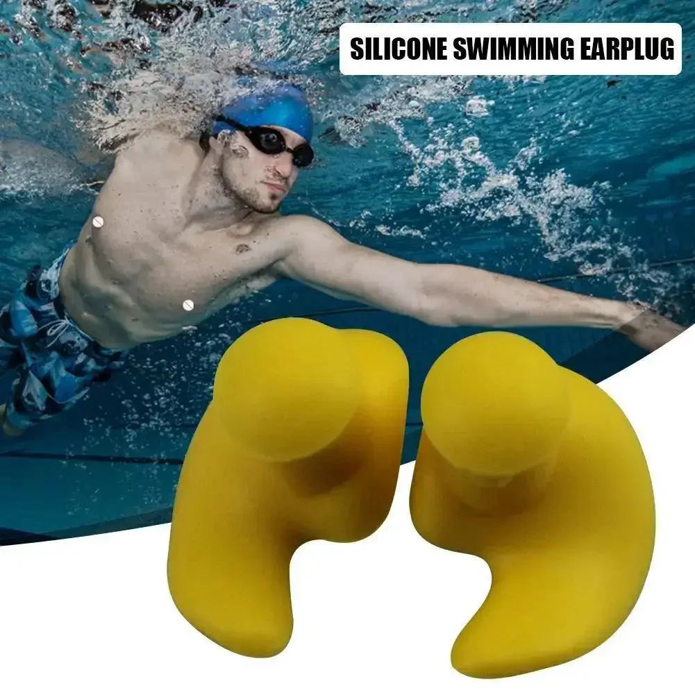 1 Pair Waterproof Soft Earplugs Silicone Portable Ear Plugs - OurLum.com